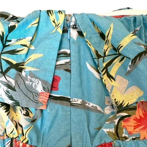 🔆 ASOS Strapless Floral Mini Dress, Size 4 NWT - Picture 4 of 5